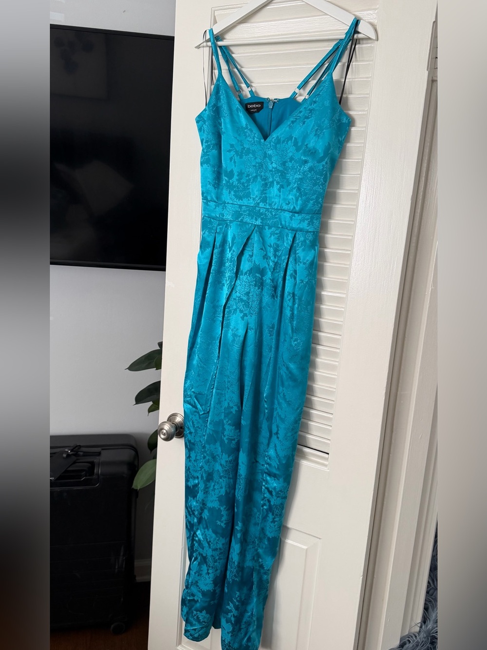 Vintage Bebe Floral Maxi Jumpsuit - Size 4